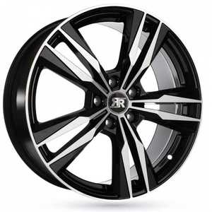 Racer Volt Shiny Black Machined Face 7.5x19 5/108 ET42 N65.1